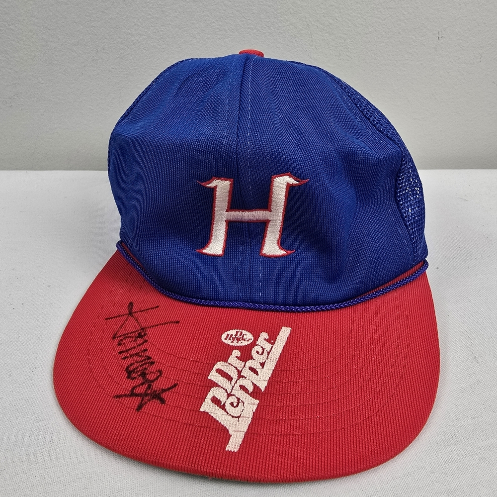 Vintage Huntsville Stars Dr. Pepper Promo Homer Mascot Signed Baseball Cap